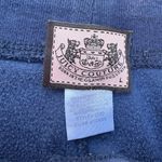 Juicy Couture Vintage Y2K Navy Blue Pink Embroidered Velour Track Sweatpants Photo 3