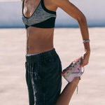 Free People Movement Free People FP Movement High Waisted Sweat Shorts Charcoal XS/S Photo 0