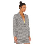 Rag and Bone NWT Ames Blazer in Black White Gingham Seersucker Jacket 6 $495 Photo 2