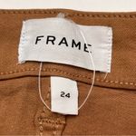 frame denim Frame Le Crop Mini Boot Coated Jeans Womens Size 24 Mid-rise Brown Tan Camel NEW Photo 1