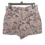 Urban Outfitters F36. beach print denim shorts, size 25, NWT Photo 1