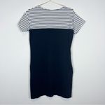 Theory Navy Colorblock Striped T-Shirt Dress Pima Cotton Size XS Photo 5