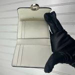 Kate Spade New York White Leather Bifold Wallet โ Modern Stud Closure Photo 3