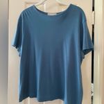 Kate Hill  Blue Crew Neck Boxy T-Shirt Photo 0