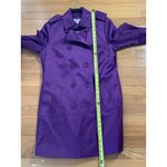 Joan River Purple Trench Coat NWOT size small Photo 3