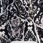 Hampshire Studio 2X Half Sleeve Cotton Blend Floral Sweater in Black White Beige Photo 5