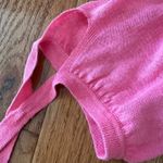 Talbots New  Woman’s Pink Sweater notched neck tie 3/4 length sleeves, Sz MP Photo 10