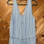GB  blue faux denim tank top jumpsuit Photo 2