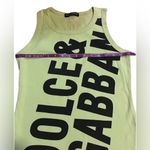 Dolce & Gabbana Vintage Y2K  Light Lime Green Tank Top  Made In Italy 46 US 10 Photo 2