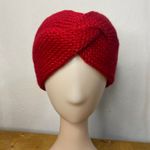 Headband Knitted Adult Women Boho Winter Handmade Band Warm Ear Warmers Turban Red Photo 4