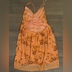 Peppermayo Sequin Beaded Tropical Orange Mini Dress- Size Large Photo 5
