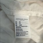 American Eagle  Size Extra Small XS Women's Teen Girl White Lace Embroidered Top Photo 5