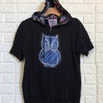 Rue 21 Owl Love You zip up short sleeve hoodie Sweatshirt Jacket Women’s XL Photo 2