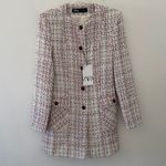ZARA  Long Tweed Blazer Multicolored Photo 6