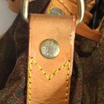 ETRO Milano Paisley Nylon Vachetta Leather Drawstring Bucket Tote Shoulder Bag Photo 9