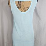 WD•NY WD.NY Size Small Green Mesh Knit Sheer Beach Cover Up Tank Top Beach Tunic EUC Photo 1