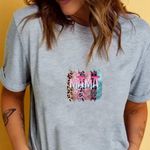 Handmade  Gray‎ MAMA Graphic Women's Top Photo 0