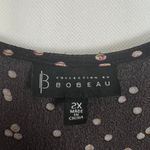 Bobeau Womens Long Sleeve Maxi Dress Size 2X Wedding Guest Party Cocktail Modest Brown Photo 1