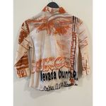 Harley Davidson Womens~S~Orange/Cream/Black H-D BOLD LOGOS-PRISTINE~100% COTTON Photo 1