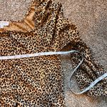 Hayden Cheetah Print Button Up Top. Can also be Worn off Shoulder. Size Medium Photo 4