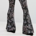 Free People Retro 70s Bohemian Born to be Wild Printed Flare Pants Size 0 XS Photo 7