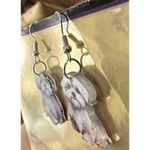 Bichon Frise Earrings New Dangle Hooks Double Sided Fluffy White Teddy B… Photo 11
