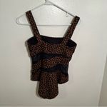 Carmen Marc Valvo Spliced One-Piece Swimsuit Animal Print 10 Photo 4