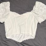 Buckle Lace Top White Photo 1
