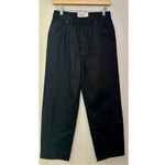 Free People NWT x Sandrine Rose Wide Leg Cropped High Rise Black Button Fly Pant Photo 8