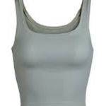 SKIMS  Cotton Ribbed Crop Tank Mineral Gray Medium Photo 0