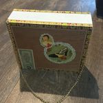 Macanudo Crystal Cafe‎ Cigar Box Handbag Purse Stylish Fancy Unique Gold Chain White Photo 2