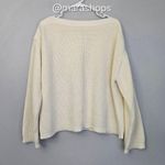 Jenni Kayne Cotton Boatneck Sweater White Size XL Photo 6