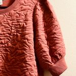 Nine West Women's Quilted Top in Terracotta Size 0X 14-16 Photo 2