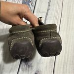 Lands' End Women Sz 6 Flats Loafers Brown Suede Leather Bow Slip On Driving Shoes Photo 2