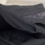Forever 21 Black Mini Skirt with Sequins Stretchy Zip Up Back Size Small Photo 6