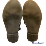 Very Volatile  Black And Grey Snakeskin Gladiator Sandals. Photo 7