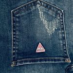 Guess Vintage  80s Acid Denim Skirt Jean Triangle Size 28 Blue Photo 5