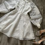 Anthropologie NWT Mare x Gorgeous Sabine Embroidered Puffed Sleeve Mini Dress Photo 6