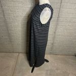 Loft  Dark‎ Gray Jacquard Twist Cutout Sleeveless Maxi Dress Size Medium Photo 1