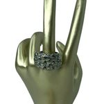 Silver and Gold Feather Ring Photo 0