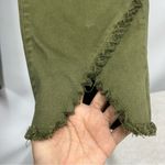 John Mark Khaki Cropped Women's Jeans 18w frayed asymmetrical fringe hemline Green Photo 8