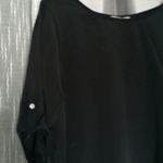 Fun & Flirt Black 3/4 Sleeve Blouse Photo 2