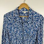 Cooper and Ella Cooper‎ & Ella Womens Blue Floral Button Up Shirt Sz 1X | Classic Casual Office Photo 3