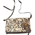 Moda Luxe NWT Cow Print  Crossbody Bag Genuine Leather & Synthetic Materials With Photo 0