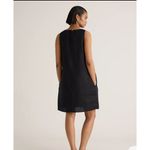 Quince  Black Linen Sleeveless Mini Dress with Pockets Size Medium‎ Photo 2