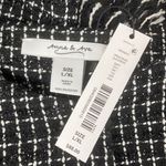 Anna & Ava Black & White Knit Cropped Long Sleeve Button Up Jacket Blazer NEW Size undefined Photo 4