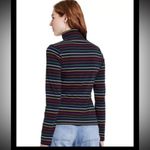 La Ligne For Target Turtleneck Top M Womens Navy Multi Striped Long Sleeves NWT Size M Photo 1
