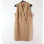 Spanx NWT Ponte The Perfect Vest Dress Tan Camel Large Photo 2