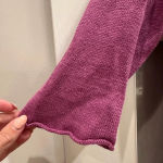 Eileen Fisher  Open Front Cardigan Sweater Shrug 100% Linen Lilac Size L Petite Photo 5