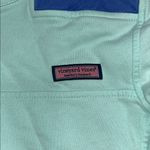 Vineyard Vines  Mint & Blue Quarter-Zip Pullover Women’s Shep Sweatshirt Sz Small Photo 3